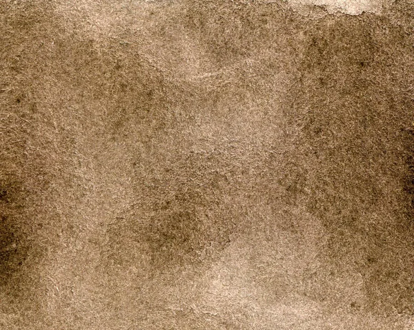 Akwarelowe brązowe tło z plamami i smugami. Ilustracja ręcznie rysowana — Zdjęcie stockowe