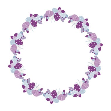 Paskalya çelengi. Vektör illüstrasyonu