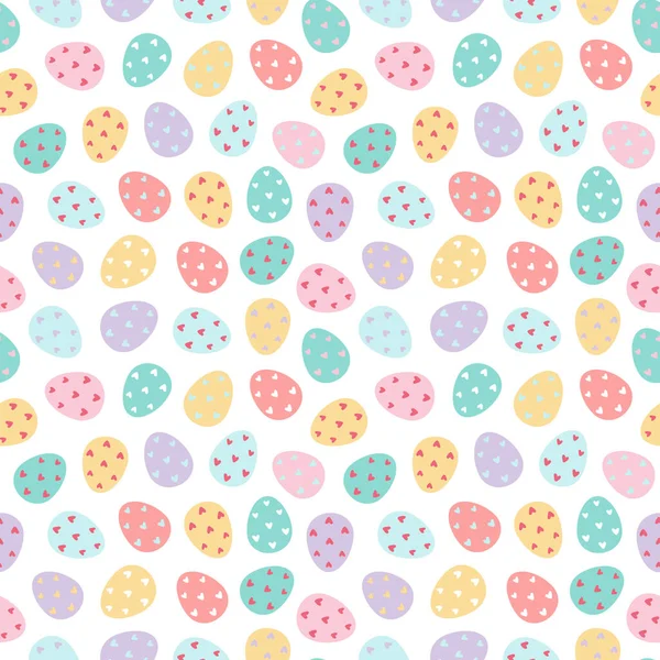 Πασχαλινά αυγά χωρίς ραφή μοτίβο.Διακοσμημένα πασχαλινά αυγά — Φωτογραφία Αρχείου