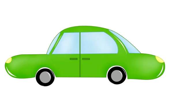 Groene auto — Stockfoto