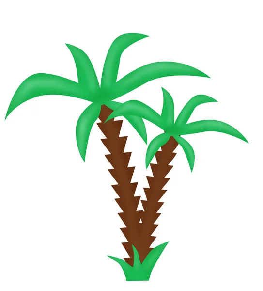Çizilmiş palmiye ağacı — Stok fotoğraf