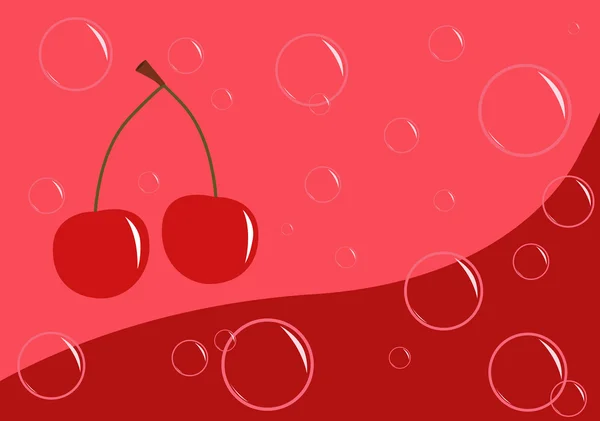 Bevanda di ciliegie — Vettoriale Stock