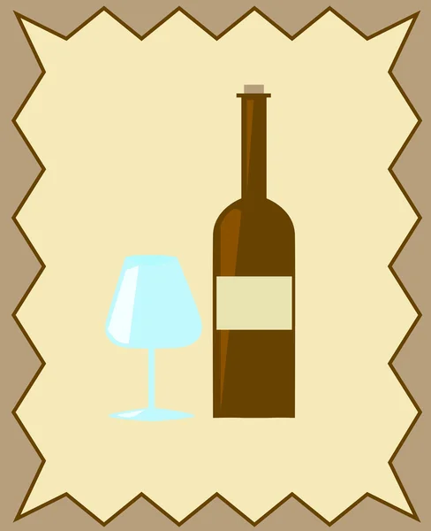 Wine card — Stock Vector