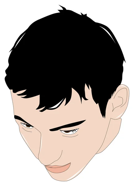 Retrato del joven — Vector de stock