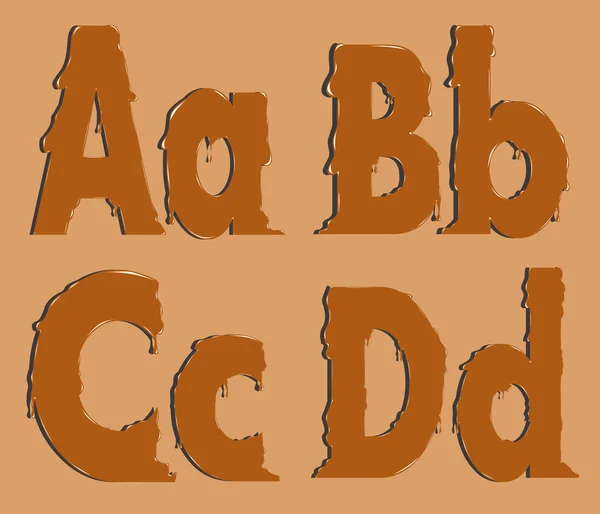 Deel van het alfabet — Stockvector