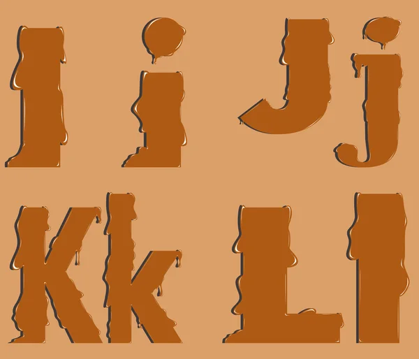 Teil des Alphabets — Stockvektor