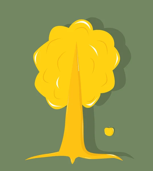 Golden tree — Stock Vector