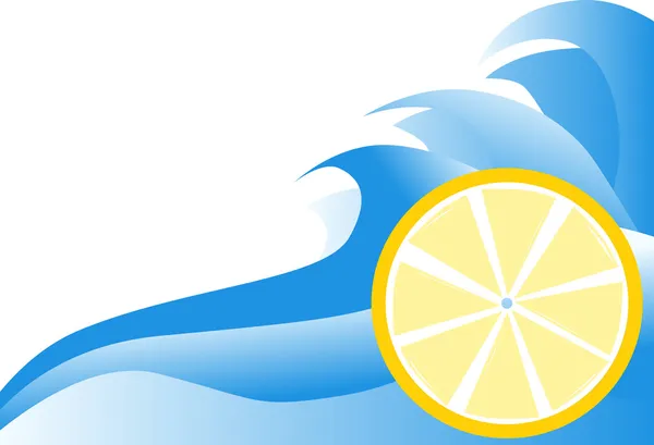 Лимон і вода — стоковий вектор