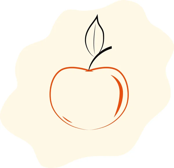 La pomme — Image vectorielle