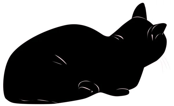 Black cat — Stock Vector