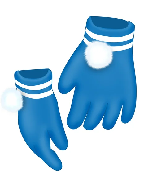 Niebieskie rękawice — Zdjęcie stockowe