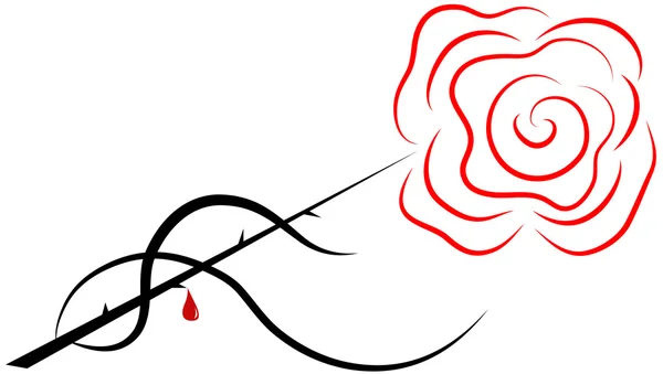 Абстрактная роза — стоковый вектор