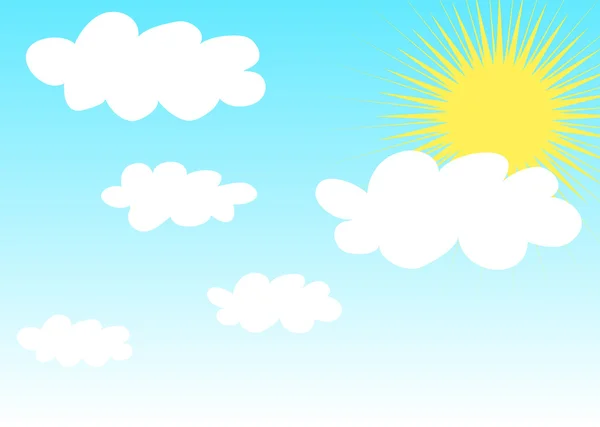 Sunny weather — Stock Vector