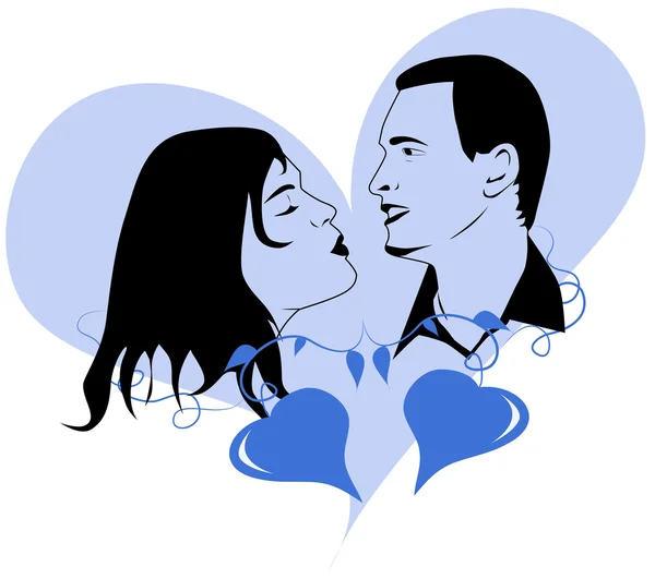 Couple in love — Stock Vector