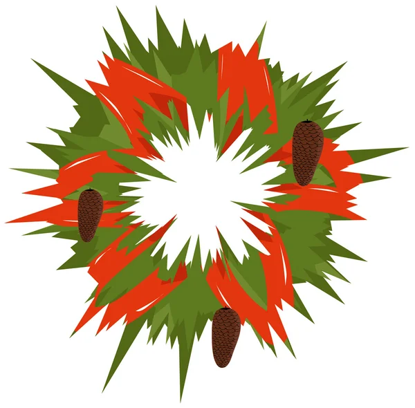 Christmas wreath — Stock Vector