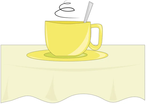 Cup with a drink — Stock Vector