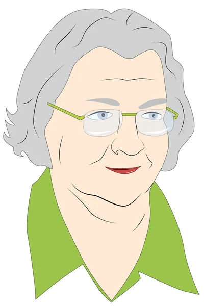 Old woman — Stock Vector