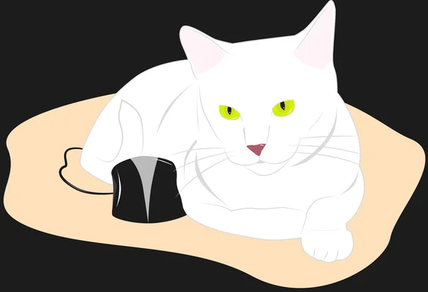 Chat et souris — Image vectorielle