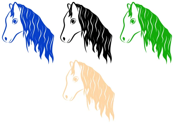Hästens huvud — Stock vektor