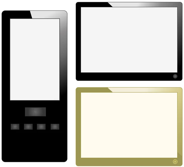 Tableta y teléfono móvil — Archivo Imágenes Vectoriales