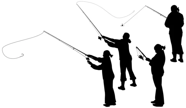 Рибалки — стоковий вектор