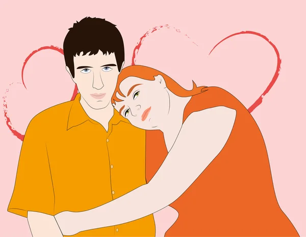 Couple in love — Stock Vector