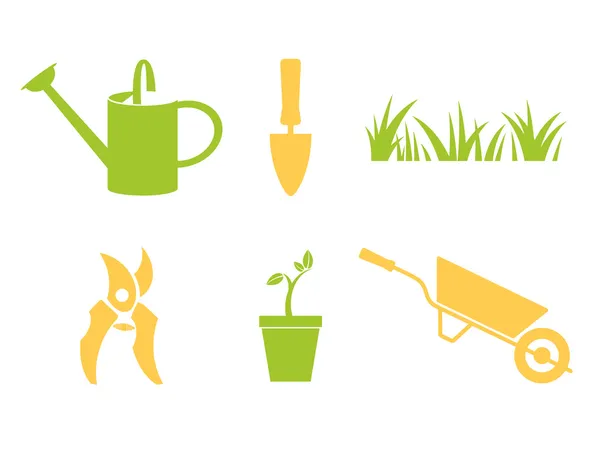 Garden icons set — Stock Vector