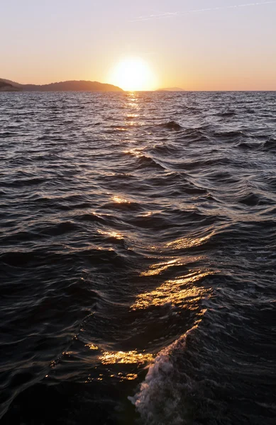 Puesta de sol y mar —  Fotos de Stock
