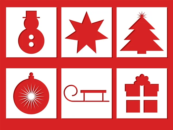 Иконы Рождества — стоковый вектор