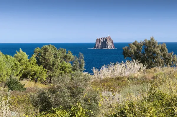 Strombolicchio, little Stromboli — Stock Photo, Image