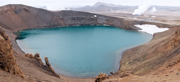 The crater Víti — Zdjęcie stockowe