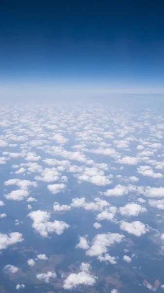 Vista aérea da paisagem nublada — Fotografia de Stock