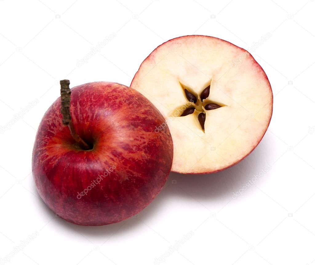 Manzana Cortada Por La Mitad Clipart