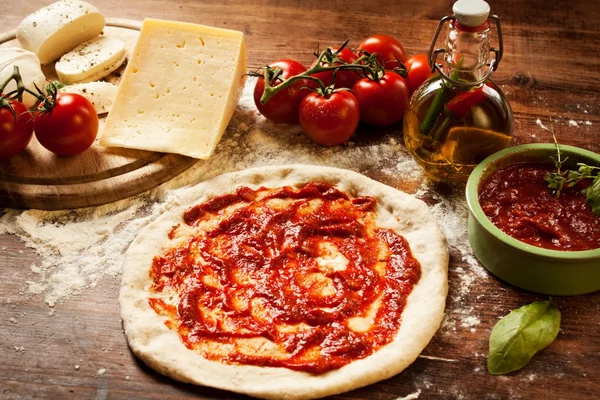 Pasta per pizza — Foto Stock