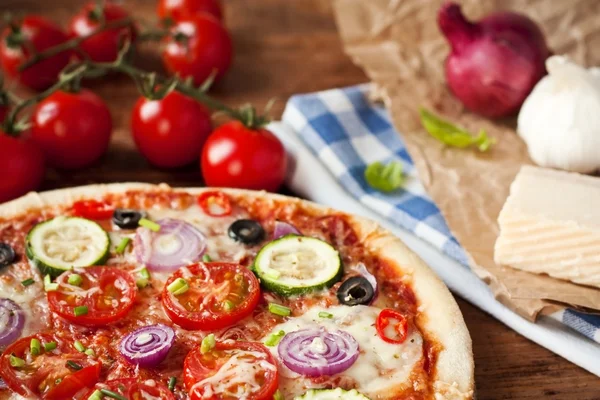 Italiensk pizza — Stockfoto