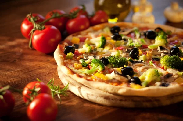 Vegetariánský pizza Stock Fotografie