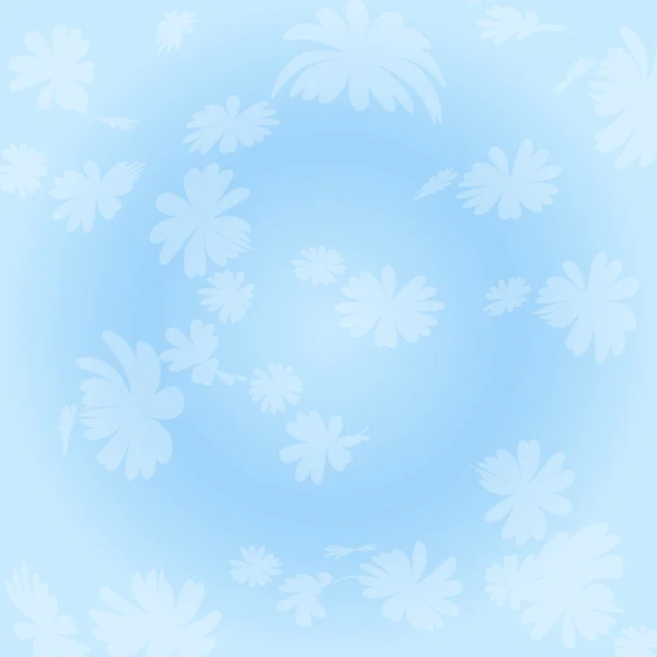 Blue flowers pattern — Stock Vector