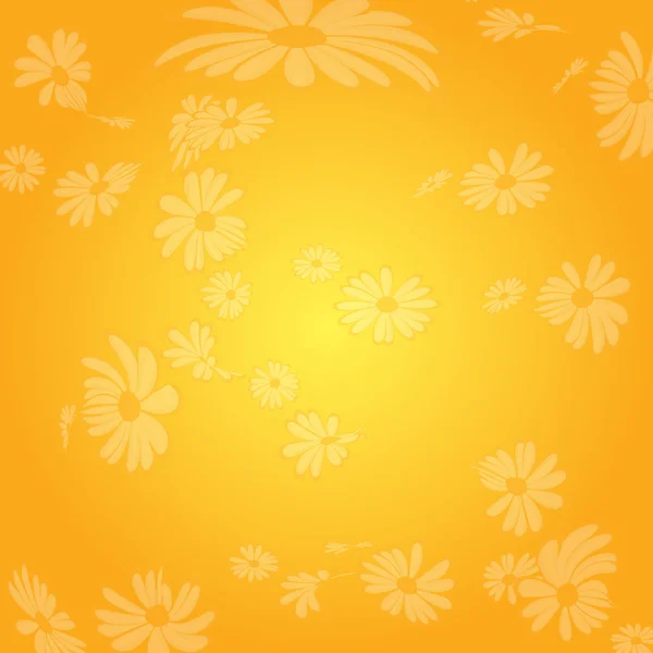 Žluté květy — Stockový vektor