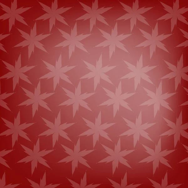 赤色の花の形のパターン — ストックベクタ