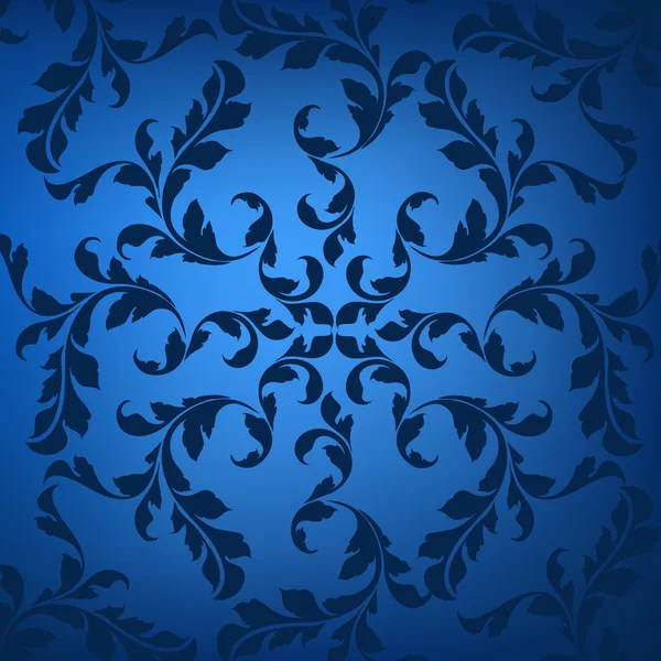 Blauwe ornament — Stockvector
