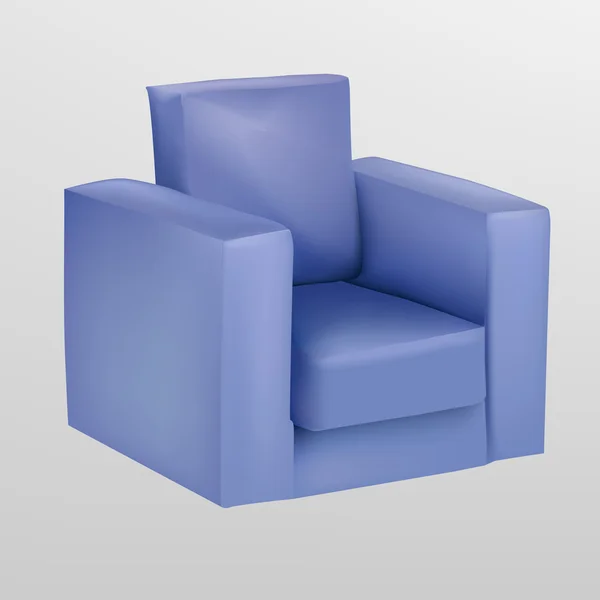 Purple armchair — Stock Vector