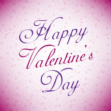 Mutlu Sevgililer günü kartı pembe