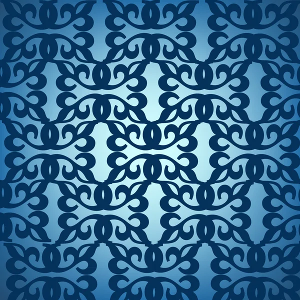 Ornement bleu — Image vectorielle