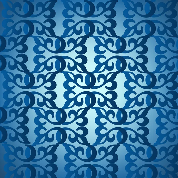 Ornamento azul — Vetor de Stock