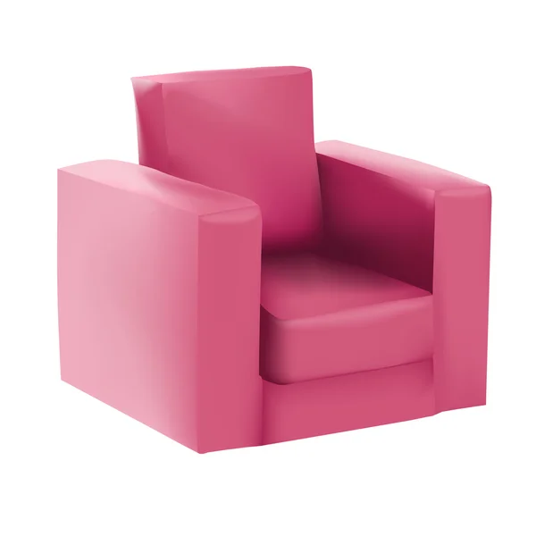 Fauteuil framboise — Image vectorielle