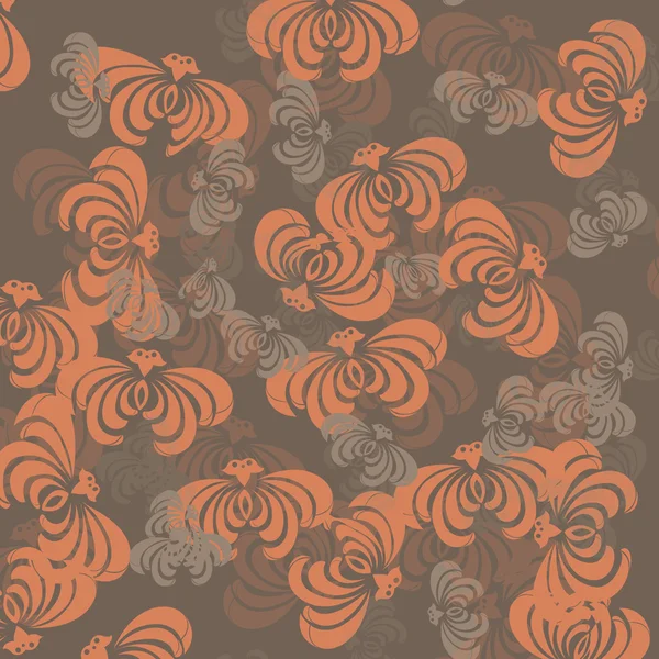 Оранжевый и коричневый винтаж — стоковый вектор