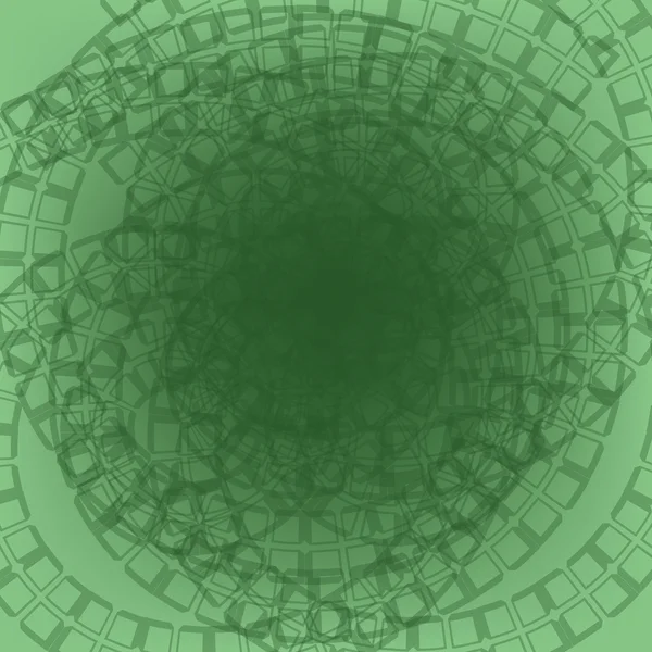 Зеленый абстрактный фон с кругами — стоковый вектор