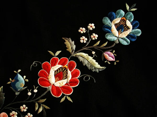 The folk embroidery