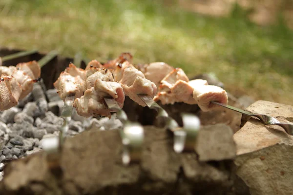 açık havada mangal