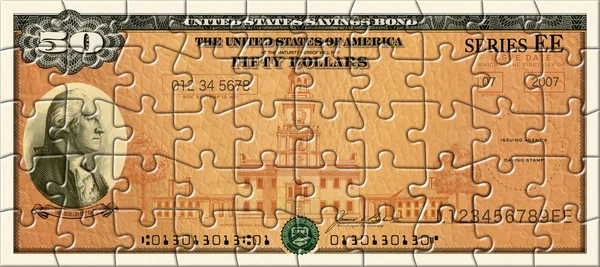 Savings Bond Puzzle — Stock Photo, Image